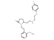 5-(2-{[2-(4-fluorophenoxy)ethyl]amino}ethyl)-1-[2-(2-methoxyphenyl)ethyl]-2-pyrrolidinone