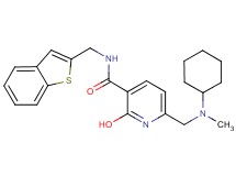 N-(1-benzothien-2-ylmethyl)-6-{[cyclohexyl(methyl)amino]methyl}-2-hydroxynicotinamide