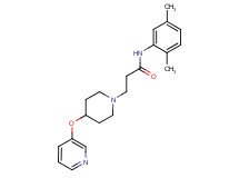 N-(2,5-dimethylphenyl)-3-[4-(pyridin-3-yloxy)piperidin-1-yl]propanamide