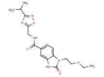 1-(2-ethoxyethyl)-N-[(3-isopropyl-1,2,4-oxadiazol-5-yl)methyl]-2-oxo-2,3-dihydro-1H-benzimidazole-5-carboxamide