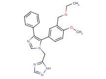 5-({5-[3-(ethoxymethyl)-4-methoxyphenyl]-4-phenyl-1H-imidazol-1-yl}methyl)-1H-1,2,4-triazole