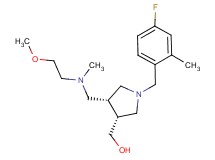 ((3R*,4R*)-1-(4-fluoro-2-methylbenzyl)-4-{[(2-methoxyethyl)(methyl)amino]methyl}pyrrolidin-3-yl)methanol