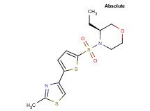 (3S)-3-ethyl-4-{[5-(2-methyl-1,3-thiazol-4-yl)-2-thienyl]sulfonyl}morpholine