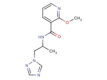 2-methoxy-N-[1-methyl-2-(1H-1,2,4-triazol-1-yl)ethyl]nicotinamide