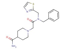 1-{2-[benzyl(1,3-thiazol-2-ylmethyl)amino]-2-oxoethyl}piperidine-4-carboxamide