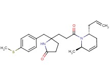 5-{3-[(2R*,6R*)-2-allyl-6-methyl-3,6-dihydro-1(2H)-pyridinyl]-3-oxopropyl}-5-[4-(methylthio)benzyl]-2-pyrrolidinone