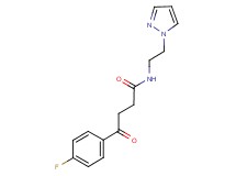 4-(4-fluorophenyl)-4-oxo-N-[2-(1H-pyrazol-1-yl)ethyl]butanamide