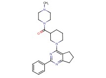 4-{3-[(4-methyl-1-piperazinyl)carbonyl]-1-piperidinyl}-2-phenyl-6,7-dihydro-5H-cyclopenta[d]pyrimidine