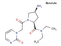 (4S)-4-amino-N,N-diethyl-1-[(2-oxopyrimidin-1(2H)-yl)acetyl]-L-prolinamide
