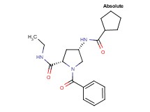 (4S)-1-benzoyl-4-[(cyclopentylcarbonyl)amino]-N-ethyl-L-prolinamide
