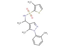3-methyl-N-{1-[5-methyl-1-(2-methylphenyl)-1H-pyrazol-4-yl]ethyl}-2-thiophenesulfonamide