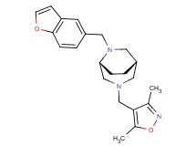 (1S*,5R*)-6-(1-benzofuran-5-ylmethyl)-3-[(3,5-dimethyl-4-isoxazolyl)methyl]-3,6-diazabicyclo[3.2.2]nonane