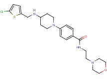 4-(4-{[(5-chloro-2-thienyl)methyl]amino}-1-piperidinyl)-N-[2-(4-morpholinyl)ethyl]benzamide