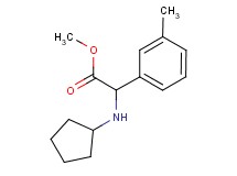 methyl (cyclopentylamino)(3-methylphenyl)acetate
