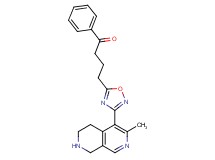 4-[3-(3-methyl-5,6,7,8-tetrahydro-2,7-naphthyridin-4-yl)-1,2,4-oxadiazol-5-yl]-1-phenyl-1-butanone hydrochloride