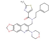 N-[2-(1-cyclohexen-1-yl)ethyl]-2-methyl-N-{[6-(4-morpholinyl)[1,3]dioxolo[4,5-g]quinolin-7-yl]methyl}-1,3-thiazole-4-carboxamide