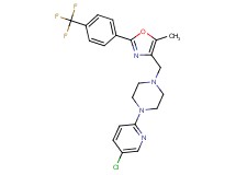 1-(5-chloro-2-pyridinyl)-4-({5-methyl-2-[4-(trifluoromethyl)phenyl]-1,3-oxazol-4-yl}methyl)piperazine