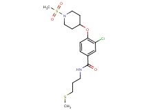 3-chloro-4-{[1-(methylsulfonyl)-4-piperidinyl]oxy}-N-[3-(methylthio)propyl]benzamide