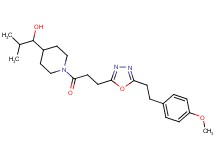 1-[1-(3-{5-[2-(4-methoxyphenyl)ethyl]-1,3,4-oxadiazol-2-yl}propanoyl)-4-piperidinyl]-2-methyl-1-propanol