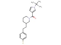 1-[(1-tert-butyl-1H-pyrrol-3-yl)carbonyl]-3-[2-(4-fluorophenyl)ethyl]piperidine