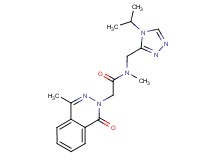 N-[(4-isopropyl-4H-1,2,4-triazol-3-yl)methyl]-N-methyl-2-(4-methyl-1-oxo-2(1H)-phthalazinyl)acetamide