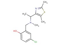 4-chloro-2-{[[1-(2,5-dimethyl-1,3-thiazol-4-yl)ethyl](methyl)amino]methyl}phenol