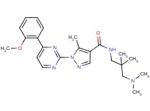 N-[3-(dimethylamino)-2,2-dimethylpropyl]-1-[4-(2-methoxyphenyl)-2-pyrimidinyl]-5-methyl-1H-pyrazole-4-carboxamide