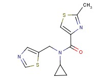 N-cyclopropyl-2-methyl-N-(1,3-thiazol-5-ylmethyl)-1,3-thiazole-4-carboxamide