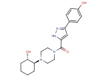 4-[5-({4-[(1S*,2S*)-2-hydroxycyclohexyl]-1-piperazinyl}carbonyl)-1H-pyrazol-3-yl]phenol
