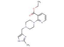 ethyl 2-{4-[(2-methyl-1H-imidazol-4-yl)methyl]piperazin-1-yl}nicotinate