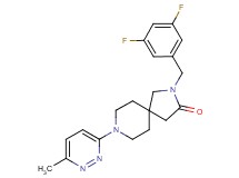 2-(3,5-difluorobenzyl)-8-(6-methyl-3-pyridazinyl)-2,8-diazaspiro[4.5]decan-3-one