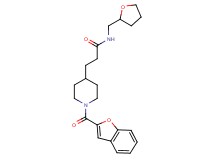 3-[1-(1-benzofuran-2-ylcarbonyl)-4-piperidinyl]-N-(tetrahydro-2-furanylmethyl)propanamide
