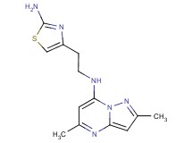 N-[2-(2-amino-1,3-thiazol-4-yl)ethyl]-2,5-dimethylpyrazolo[1,5-a]pyrimidin-7-amine