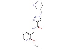 N-[(2-ethoxypyridin-3-yl)methyl]-1-(piperidin-3-ylmethyl)-1H-1,2,3-triazole-4-carboxamide