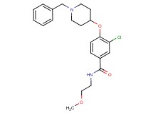 4-[(1-benzyl-4-piperidinyl)oxy]-3-chloro-N-(2-methoxyethyl)benzamide