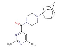 4-{[4-(1-adamantyl)piperazin-1-yl]carbonyl}-2,6-dimethylpyrimidine