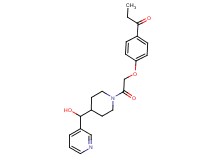 1-[4-(2-{4-[hydroxy(pyridin-3-yl)methyl]piperidin-1-yl}-2-oxoethoxy)phenyl]propan-1-one