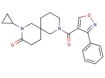 2-cyclopropyl-8-[(3-phenylisoxazol-4-yl)carbonyl]-2,8-diazaspiro[5.5]undecan-3-one