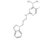 N~2~-[3-(2,3-dihydro-1H-indol-1-yl)propyl]-5-fluoro-N~4~,N~4~-dimethylpyrimidine-2,4-diamine