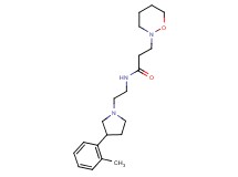N-{2-[3-(2-methylphenyl)pyrrolidin-1-yl]ethyl}-3-(1,2-oxazinan-2-yl)propanamide