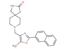 8-{[5-methyl-2-(2-naphthyl)-1,3-oxazol-4-yl]methyl}-2,8-diazaspiro[4.5]decan-3-one