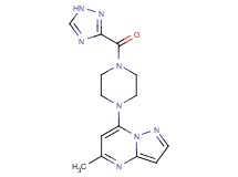 5-methyl-7-[4-(1H-1,2,4-triazol-3-ylcarbonyl)piperazin-1-yl]pyrazolo[1,5-a]pyrimidine