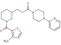 1-{3-[1-(3-methyl-2-furoyl)-3-piperidinyl]propanoyl}-4-(2-pyridinyl)piperazine
