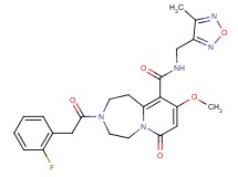 3-[(2-fluorophenyl)acetyl]-9-methoxy-N-[(4-methyl-1,2,5-oxadiazol-3-yl)methyl]-7-oxo-1,2,3,4,5,7-hexahydropyrido[1,2-d][1,4]diazepine-10-carboxamide