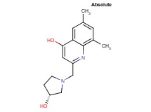 2-{[(3R)-3-hydroxypyrrolidin-1-yl]methyl}-6,8-dimethylquinolin-4-ol