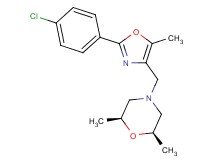 (2R*,6S*)-4-{[2-(4-chlorophenyl)-5-methyl-1,3-oxazol-4-yl]methyl}-2,6-dimethylmorpholine