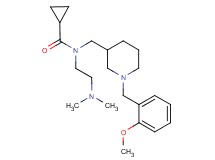N-[2-(dimethylamino)ethyl]-N-{[1-(2-methoxybenzyl)-3-piperidinyl]methyl}cyclopropanecarboxamide