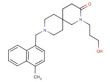 2-(3-hydroxypropyl)-9-[(4-methyl-1-naphthyl)methyl]-2,9-diazaspiro[5.5]undecan-3-one