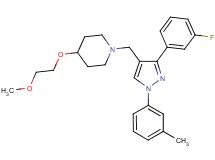 1-{[3-(3-fluorophenyl)-1-(3-methylphenyl)-1H-pyrazol-4-yl]methyl}-4-(2-methoxyethoxy)piperidine
