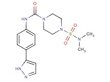 4-[(dimethylamino)sulfonyl]-N-[4-(1H-pyrazol-5-yl)phenyl]piperazine-1-carboxamide